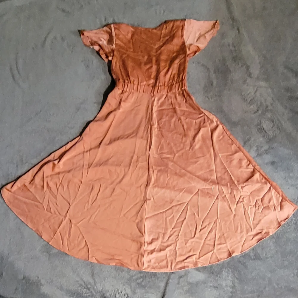 MIDUO Dress Peach Size M - Picture 2 of 2